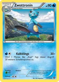 Pokémon-Karte Zwottronin 031/114