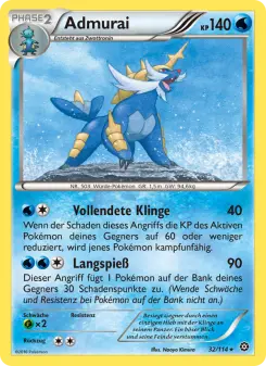 Pokémon-Karte Admurai 032/114