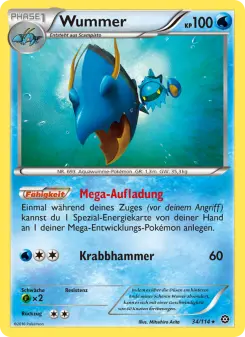 Pokémon-Karte Wummer 034/114