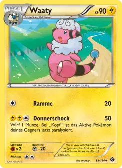 Pokémon-Karte Waaty 039/114