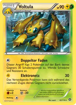 Pokémon-Karte Voltula 042/114