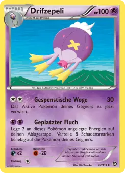 Pokémon-Karte Drifzepeli 047/114