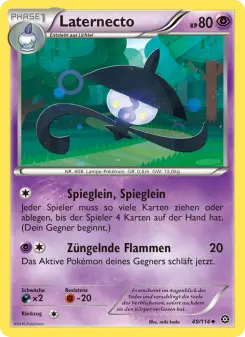 Pokémon-Karte Laternecto 049/114