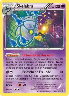 Pokémon-Karte Skelabra 050/114