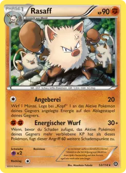 Pokémon-Karte Rasaff 053/114