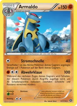 Pokémon-Karte Armaldo 057/114
