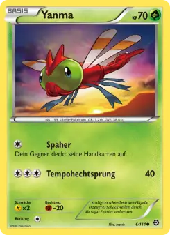 Pokémon-Karte Yanma 006/114
