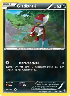 Pokémon-Karte Gladiantri 063/114