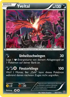Pokémon-Karte Yveltal 065/114