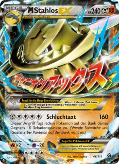 Pokémon-Karte M-Stahlos EX 068/114