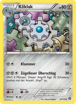 Pokémon-Karte Kliklak 072/114