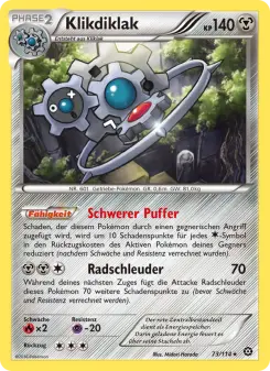 Pokémon-Karte Klikdiklak 073/114