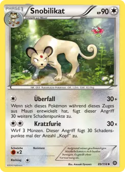 Pokémon-Karte Snobilikat 089/114