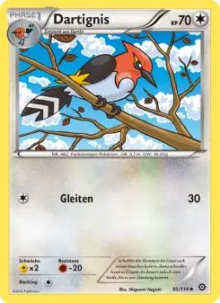 Pokémon-Karte Dartignis 095/114