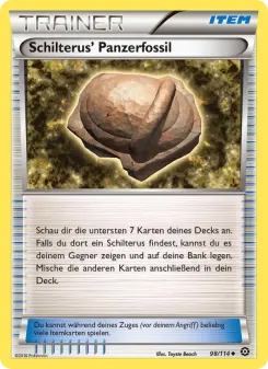 Pokémon-Karte Schilterus' Panzerfossil 098/114
