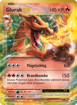 Pokémon-Karte Glurak EX 012/108
