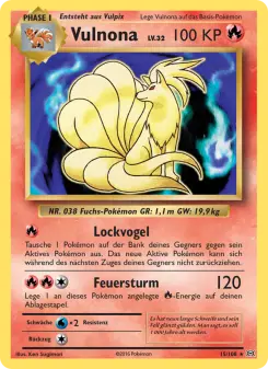 Pokémon-Karte Vulnona 015/108