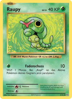 Pokémon-Karte Raupy 003/108