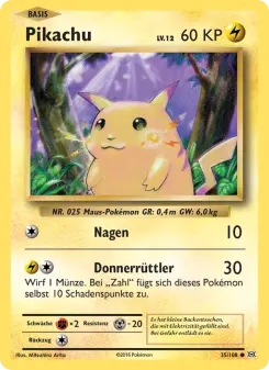 Pokémon-Karte Pikachu 035/108