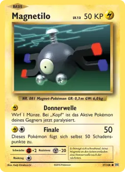 Pokémon-Karte Magnetilo 037/108