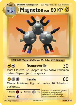 Pokémon-Karte Magneton 038/108