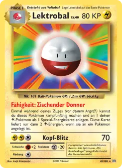 Pokémon-Karte Lektrobal 040/108