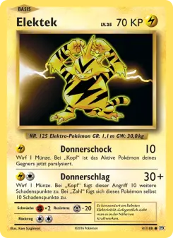 Pokémon-Karte Elektek 041/108