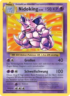 Pokémon-Karte Nidoking 045/108