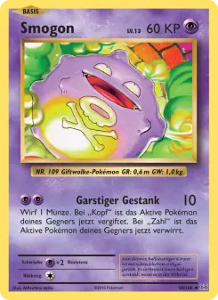 Pokémon-Karte Smogon 050/108