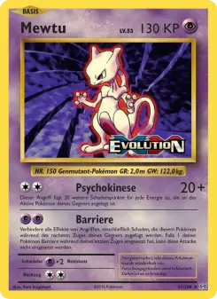 Pokémon-Karte Mewtu 051/108