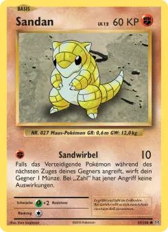 Pokémon-Karte Sandan 054/108