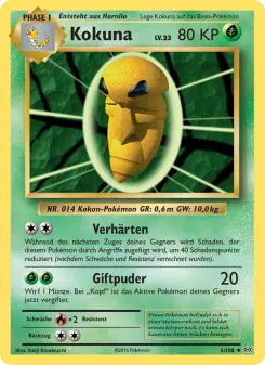 Pokémon-Karte Kokuna 006/108