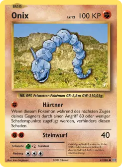 Pokémon-Karte Onix 061/108