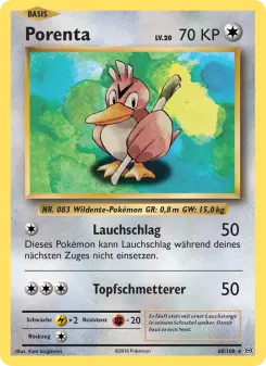 Pokémon-Karte Porenta 068/108