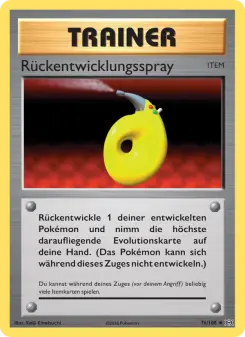 Pokémon-Karte Rückentwicklungsspray 076/108