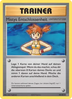 Pokémon-Karte Mistys Entschlossenheit 080/108