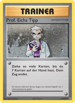 Pokémon-Karte Prof. Eichs Tipp 084/108