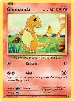 Pokémon-Karte Glumanda 009/108
