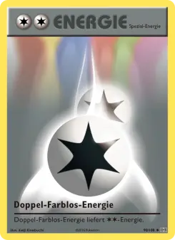 Pokémon-Karte Doppel-Farblos-Energie 090/108