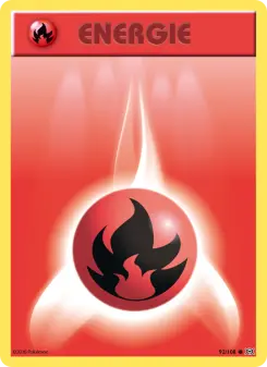 Pokémon-Karte Feuer-Energie 092/108