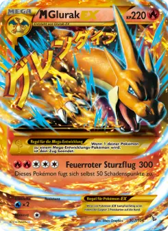 Pokémon-Karte M-Glurak EX 107/106