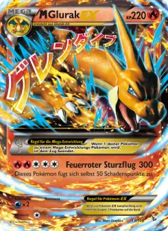 Pokémon-Karte M-Glurak EX 013/106
