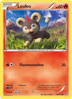 Pokémon-Karte Leufeo 019/106