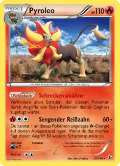 Pokémon-Karte Pyroleo 020/106