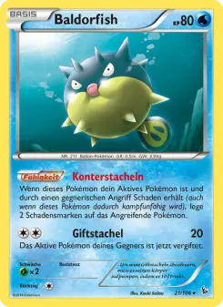 Pokémon-Karte Baldorfish 021/106