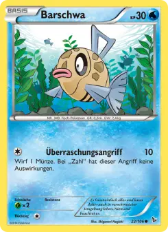 Pokémon-Karte Barschwa 022/106