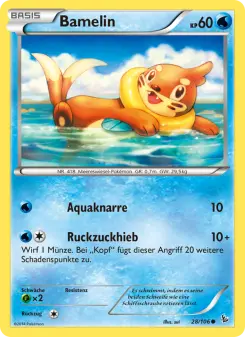 Pokémon-Karte Bamelin 028/106