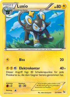Pokémon-Karte Luxio 033/106