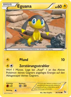 Pokémon-Karte Eguana 036/106