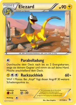 Pokémon-Karte Elezard 037/106